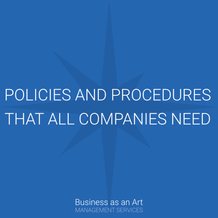 policies and procedures that all companies should have